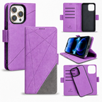 Phontra leather wallet iPhone case — side profile slim design