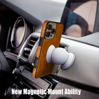 EMF Protection Anti Radiation Cell Phone Wallet Case for iPhone, EMF Blocker Genuine Leather Flip Folio Phone Cover, RFID Blocking Card Holder, MagSafe Case Wallet