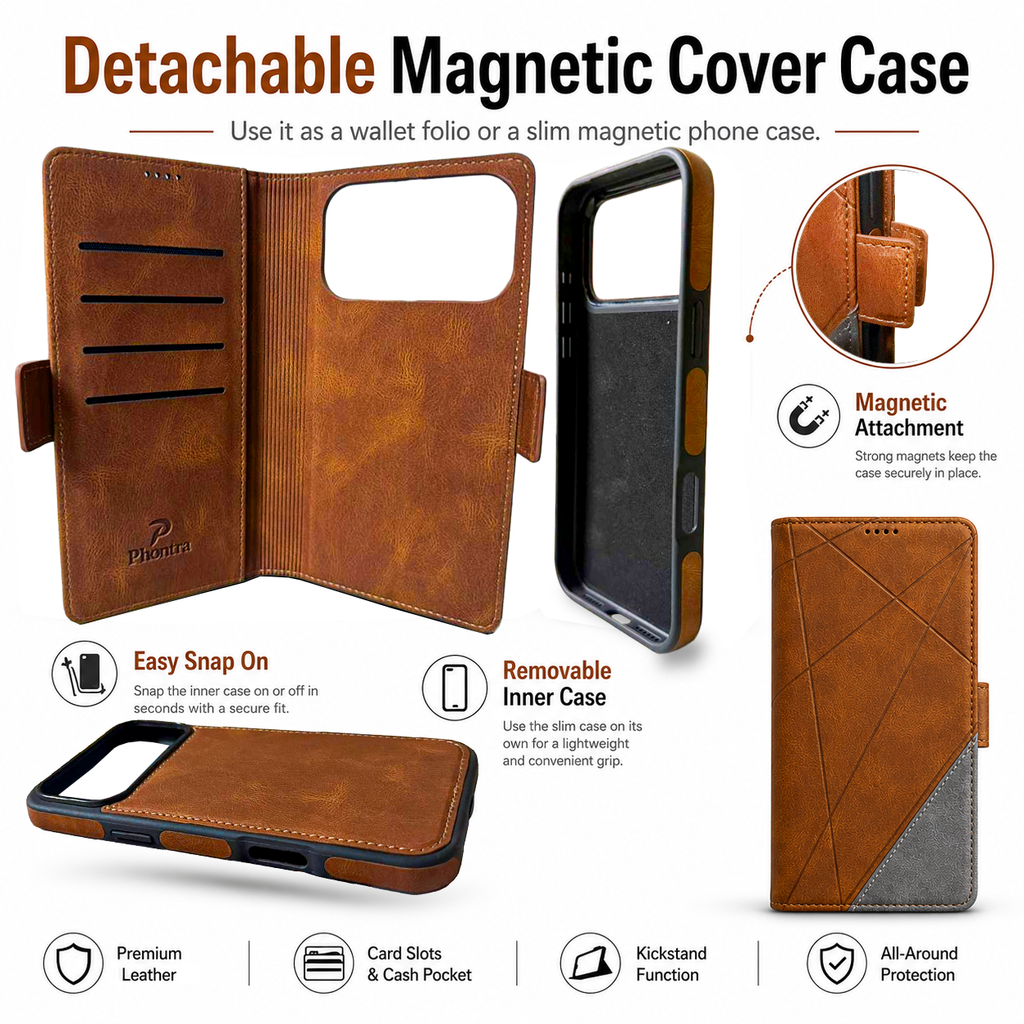 Phontra EMF wallet case gift box packaging — premium presentation