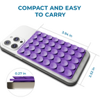 Silicone Double-Sided Suction Cup Phone Case Detachable Mount, Sticky Phone Grip with Higher Suction Power for iPhone, Hands-Free Phone Accessories Holder for Selfies and Videos