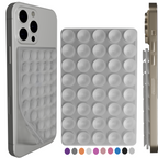 Silicone Double-Sided Suction Cup Phone Case Detachable Mount, Sticky Phone Grip with Higher Suction Power for iPhone, Hands-Free Phone Accessories Holder for Selfies and Videos