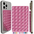 Silicone Double-Sided Suction Cup Phone Case Detachable Mount, Sticky Phone Grip with Higher Suction Power for iPhone, Hands-Free Phone Accessories Holder for Selfies and Videos