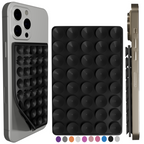 Silicone Double-Sided Suction Cup Phone Case Detachable Mount, Sticky Phone Grip with Higher Suction Power for iPhone, Hands-Free Phone Accessories Holder for Selfies and Videos